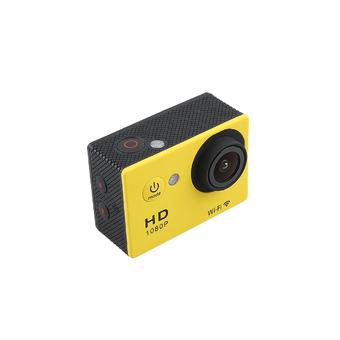 1.5Inch LCD WIFI 1080P Waterproof Helmet Sports Action Diving DVR Camera DV Cam (Yellow) (Intl)  