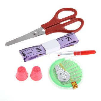 100PC Sewing Kit Threader Needle Tape Measure Scissor (Intl)  