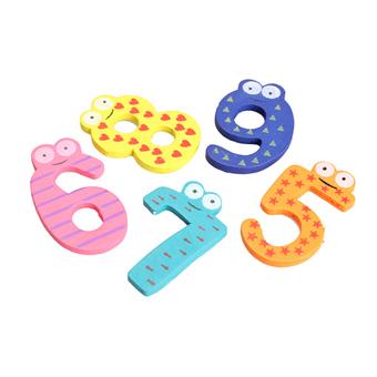 10PCS Cute Numbers Wooden Fridge Magnetic Animal Sticker Figure Toy (Intl)  