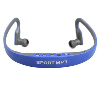 16 GB Sports MP3 Player Headphones with FM TF Card Slot  (Blue)  