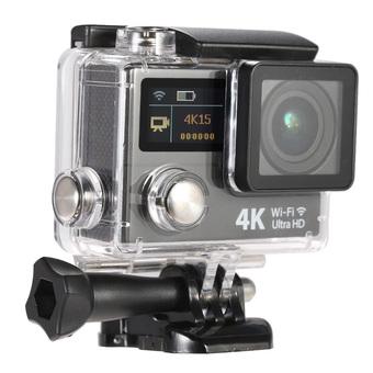 2 Inch Dual Screen LCD Ultra HD Wifi Sports Action Camera 4K 15fps 1080P 60fps 12MP 170° Wide-angle for HDMI Output Waterproof 30m Cam Car DVR FPV (Intl)  