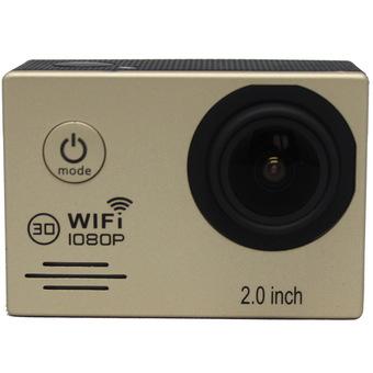 2 Inches sScreen HD Waterproof Sports Action Camera WIFI Wireless Connection Gold (Intl)  