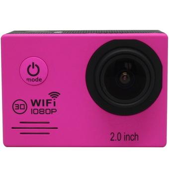 2 Inches sScreen HD Waterproof Sports Action Camera WIFI Wireless Connection Pink (Intl)  