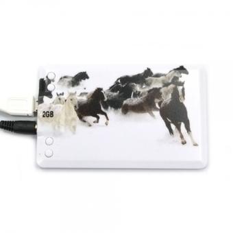 2GB Running Horses Credit Card MP3 Player  