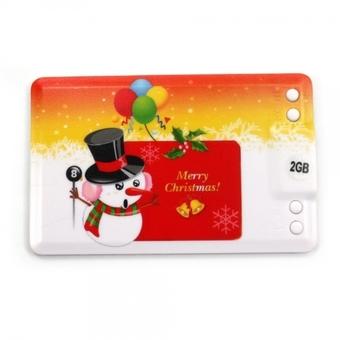 2GB Snowman's Wishes Credit Card MP3 Player  