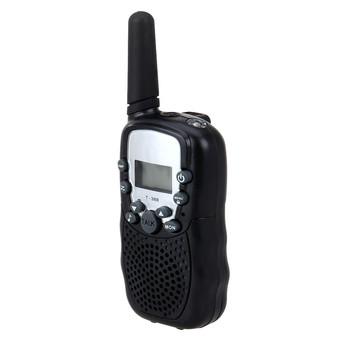 2pcs Mini Walkie Talkie Interphone Handheld CB UHF Pair T388 Black New  