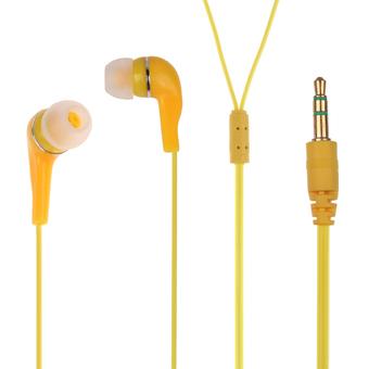 3.5mm Stereo In-ear Headphone Earbuds Yellow (Intl)  