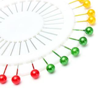 30Psc Colorful Dressmaking Decorating Straight Pin Sewing Craft Bead (Intl)  