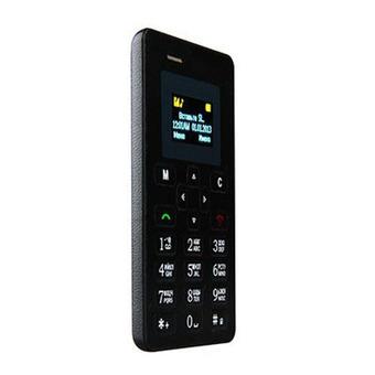4.8mm Mini Card Mobile Phone Ultra Thin Pocket Portable Cell Phone (Black) (Intl)  