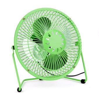 6-Inch 360-Degree Rotating Ultra Quiet Usb Iron Fan (Green)  