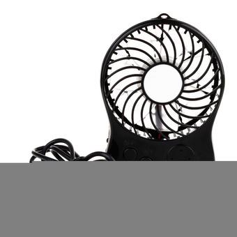 839 Multifunction Rechargeable Fan with LED Lights (Black)(INTL)  