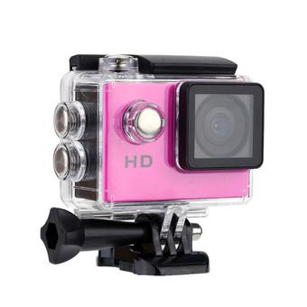 A7 HD 720P Sport Mini DV Action Camera 2.0" LCD 90° Wide Angle Lens 30M Waterproof (Pink)  