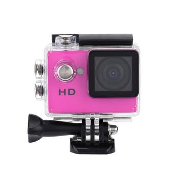 A7 HD 720P Sport Mini DV Action Camera 2.0 inch LCD 90 degree Wide Angle Lens 30M Waterproof (Pink) (Intl)  