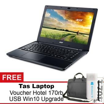 ACER Office Laptop ASPIRE E5-471-349F Windows 8 Original + Gratis Tas Laptop + Voucher Hotel 170rb + USB Self Upgrade Windows 10  
