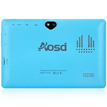 AOSD Q88S Android 4.4 Tablet PC ATM7021 Dual Core 1.3GHz WVGA Screen Dual Cameras 4GB ROM (Blue/ Black)  