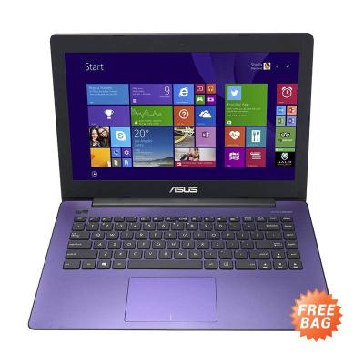 ASUS X453MA-WX249B Ungu Notebook [14"/N3540/2 GB/Win 8.1] + Tas Laptop