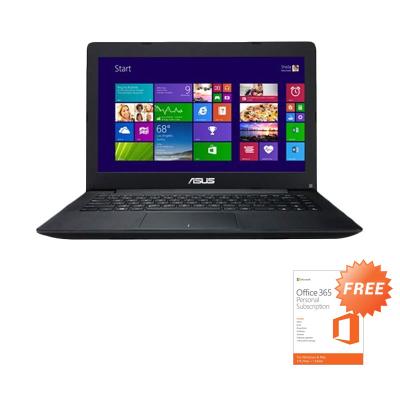 ASUS X453MA-WX320B Black Notebook [14"/N2840/2GB/Win 8.1] + Office 365 Personal
