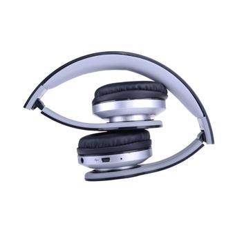 AT-BT802 Wireless Bluetooth Stereo Foldable Headphone with Mic/FM/TF Slot Black  