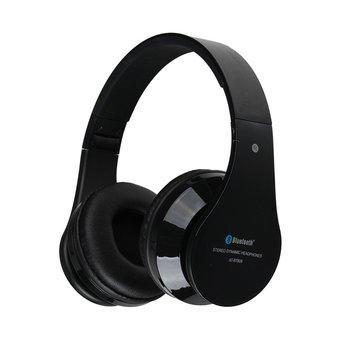 AT-BT809 Foldable Wireless Bluetooth Stereo Headset Mic FM TF (Black) (Intl)  