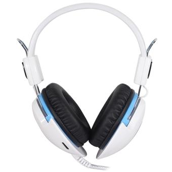 AULA Electronic Music Succubus 3.5mm Jack Professional Gaming Wired Headphone with Light Microphone, Length: 2m(White)  