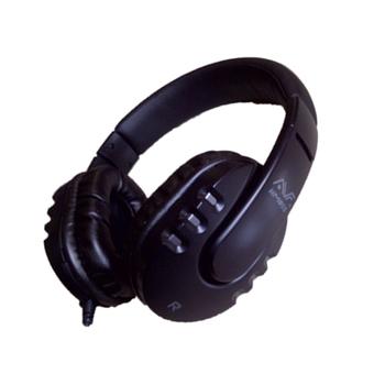 AVF Headset HM055 Cyber Full Cover Stereo - Abu-Abu  
