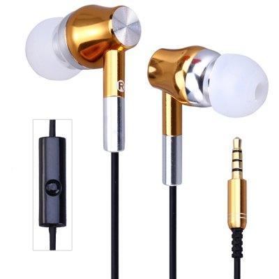 Abingo S100i Universal Audio Headset Kabel Full Bass - Gold