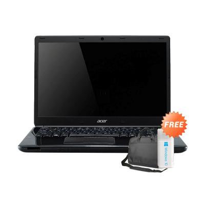 Acer ASPIRE E5-411G-C7ZC Proffesional Laptop [Windows 8 Original] + Gratis Tas Laptop + Voucher Hotel 170rb + USB Self Upgrade