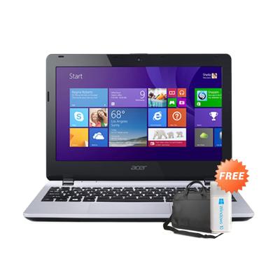 Acer Aspire E3-112-C08P Student Laptop [Windows 8 Original] + Gratis Tas Laptop + Voucher Hotel 170rb + USB Self Upgrade Window
