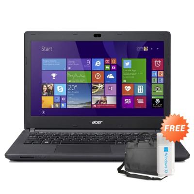 Acer College ASPIRE ES1-411-C666 Laptop [Windows 8 Original] + Gratis Tas Laptop + Voucher Hotel 170rb + USB Self Upgrade Windo
