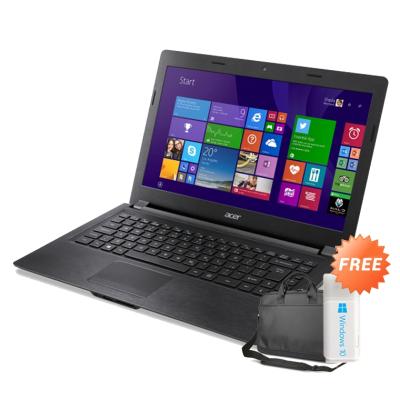 Acer College Laptop ONE Z1401-C7T0 [Windows 8 Original] + Tas Laptop + Voucher Hotel 170rb + USB Self Upgrade Windows 10