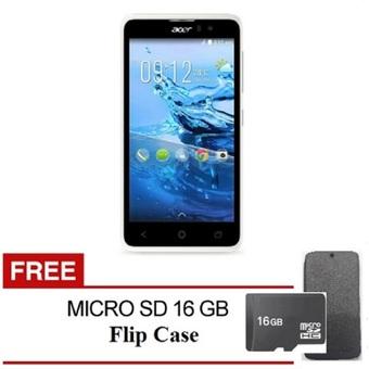 Acer Liquid Z520 Plus 16GB - Putih + Bonus FlipCase & Micro SD 16GB  