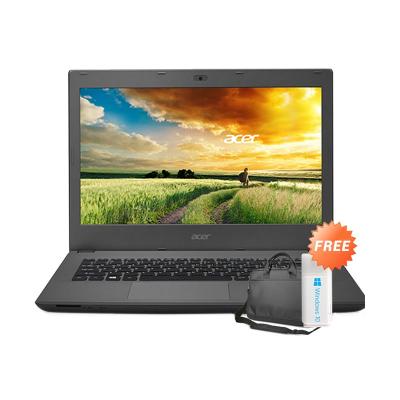 Acer VideoWork Aspire E5-473G-54ZS Grey Laptop [Windows 8 Original] + Tas Laptop + Voucher Hotel 170rb + USB Self Upgrade Windo