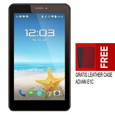 Advan E1c Pro Tablet - 8GB - Hitam + Gratis Leather case