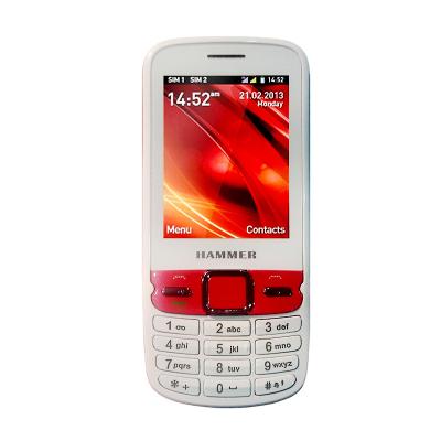 Advan Hammer C1 Dual SIM Putih Handphone [GSM/CDMA]