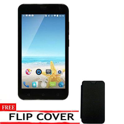 Advan Vandroid S50D Smartphone + Flip cover hitam