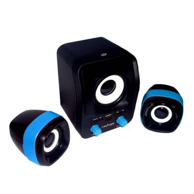 Advance Speaker USB Duo-300 - Hitam/Biru