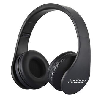 Andoer LH-811 Stereo Bluetooth 3.0 + EDR Headphones Wireless Headset With Micphone Black (Intl)  