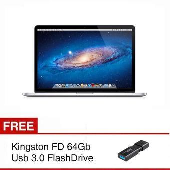 Apple Macbook Pro Retina Display ME865ZP/A - 8GB - Core i5 - 13.3'' - Silver + Gratis Flashdisk 64Gb  