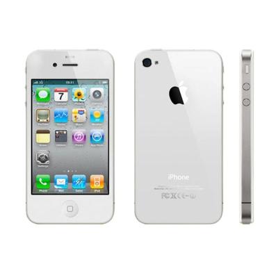 Apple iPhone 4S 16 GB White (Refurbish) Smartphone + Tempered Glass