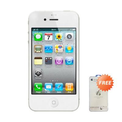 Apple iPhone 4S White Smartphone [64 GB] + Tempered Glass