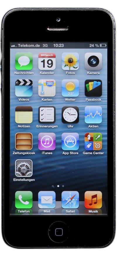 Apple iPhone 5 - 16 GB - Black - Free Tempered Glass