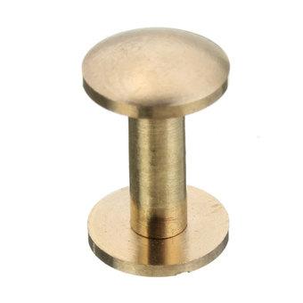 Arc Solid Brass Button Stud Screw Nail Screwback Leather Rivet Belt 12mm (Intl)  