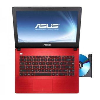 Asus X455LJ-WX195B - 14" LED - Intel Core i3-4005U - RAM 2 GB - 500GB - GT920M~2GB - Win8.1 - Merah  