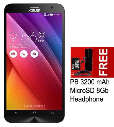 Asus Zenfone 2 ZE550ML + Gratis Powerbank Advance 3200 mAh + MicroSDHC 8Gb Class 6 + Headphone + 5Gb WebStorage