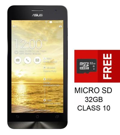 Asus - Zenfone 4C ZC451CG - 1GB/8GB - Hitam + Bonus MMC 32GB CL10