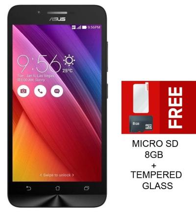 Asus Zenfone C ZC451CG RAM 2GB - 8GB - Hitam + MMC 8GB & T Glass