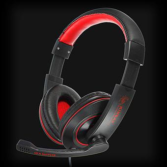 Audew PC Gaming Stereo Headphone With Mic Microphone For Skype MSN Chat (Intl)  