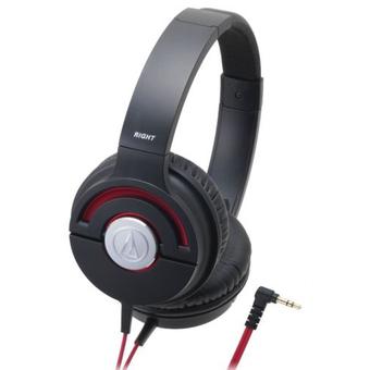 Audio-Technica ATH-WS55X/BRD Headphones Solid Bass ATHWS55X Black/Red  