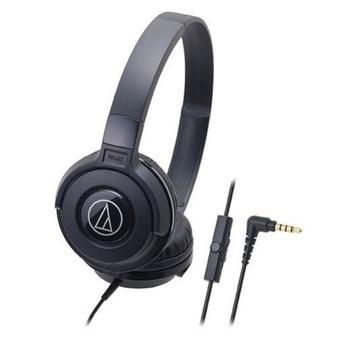 Audio-technica ATH-S100iS/BK headphone For Smartphones Black  
