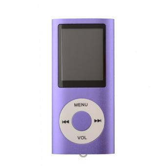 Aukey 1.8 Inch LCD 16GB 4th Generation MP3/MP4 Media Player (Purple)  